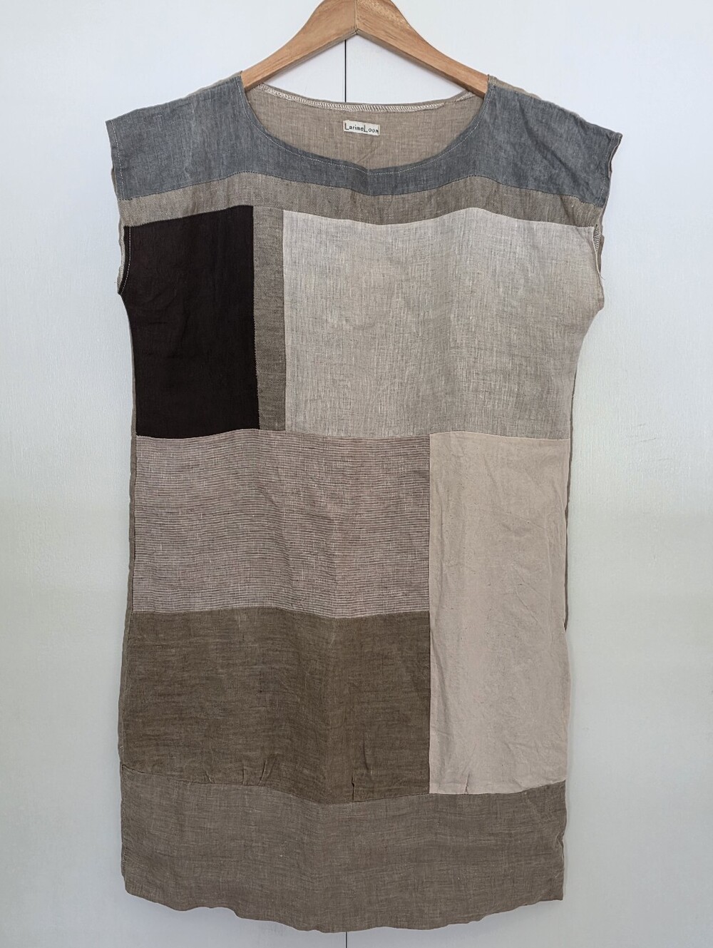 Patchwork Linen Dress